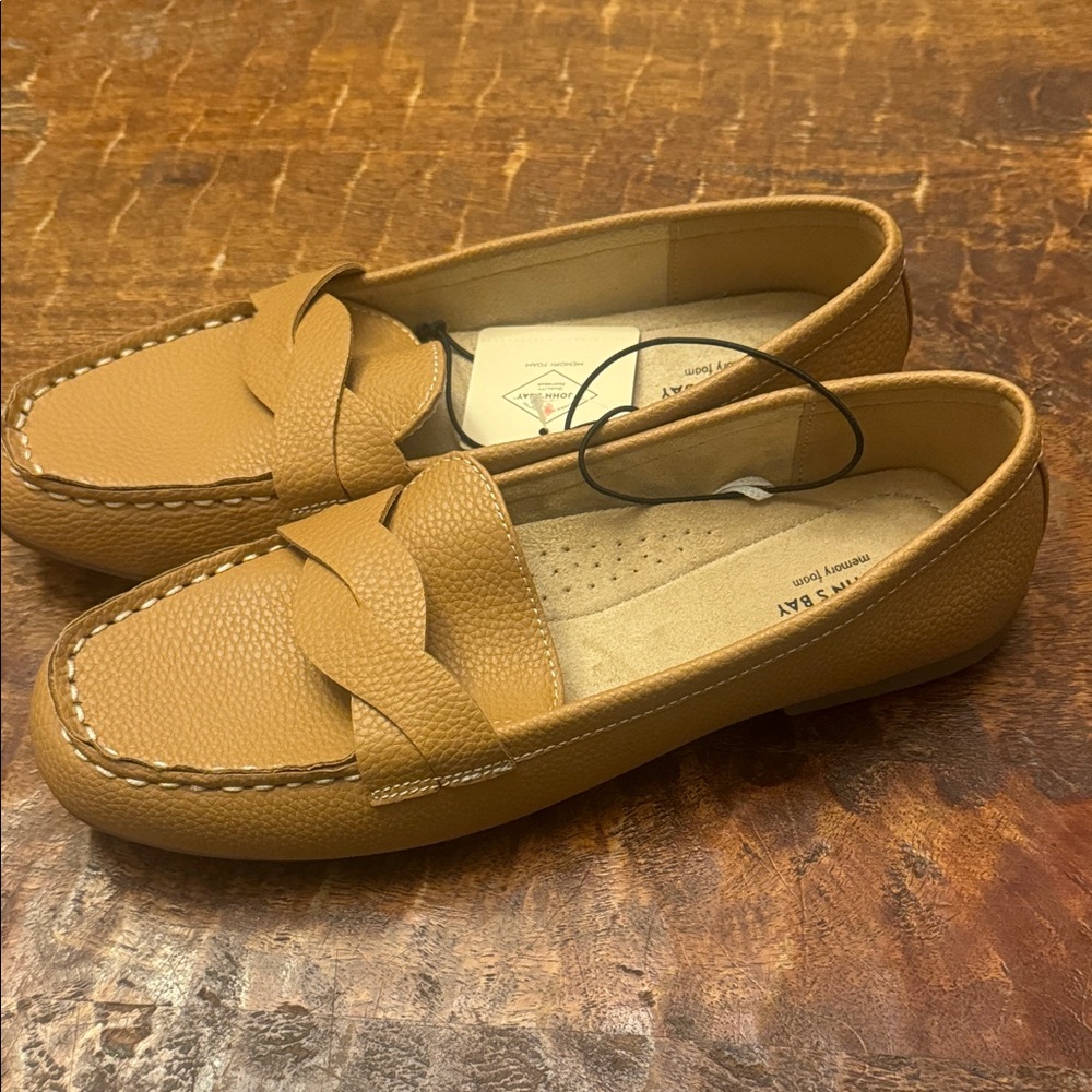 St. John's Bay Tan Leather Penny Loafers